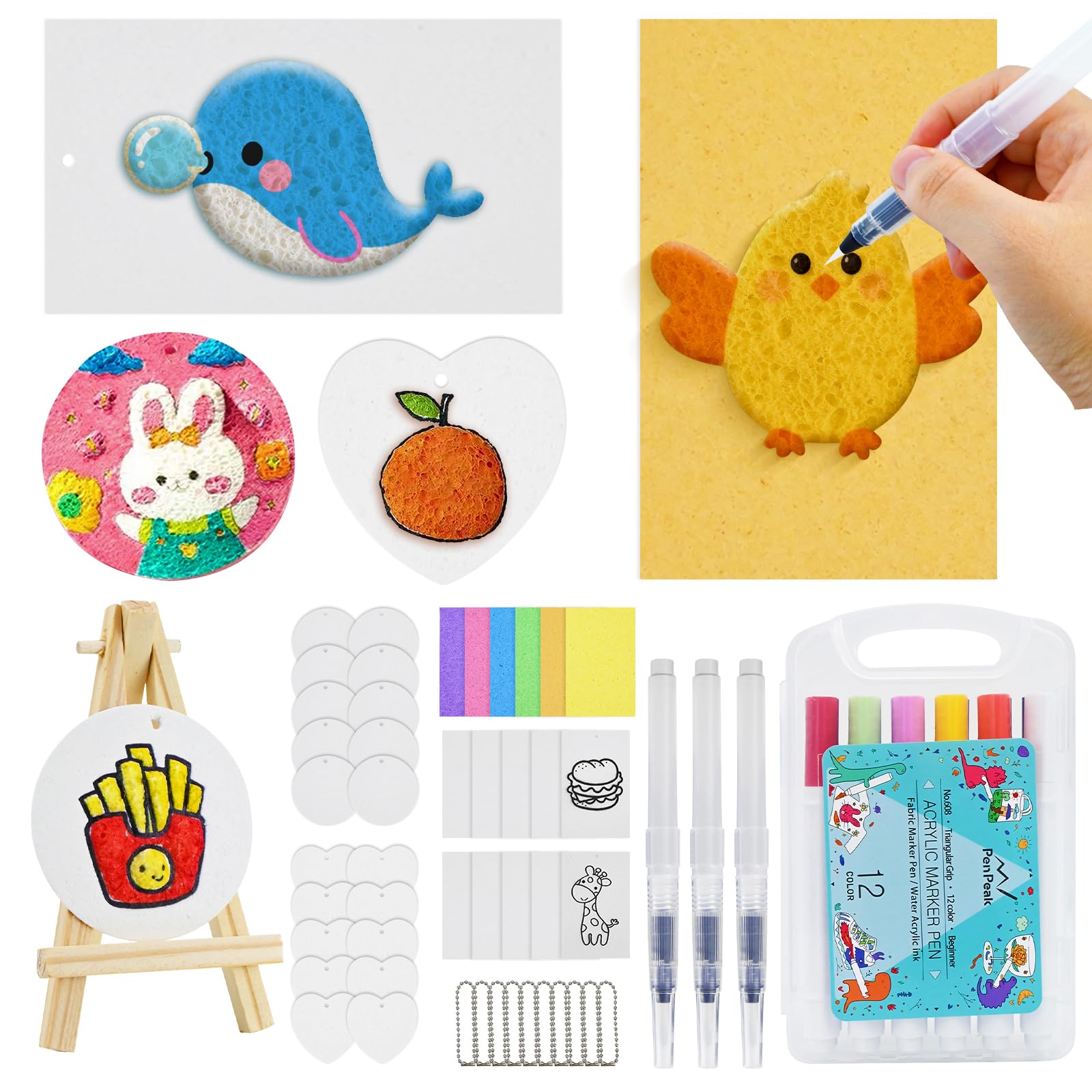  Jukibole Puffy Paint - Creatività per Bambini | Set di Dipinti 3D con 62 Pezzi
| Jukibole Puffy Paint - Regalo di Natal