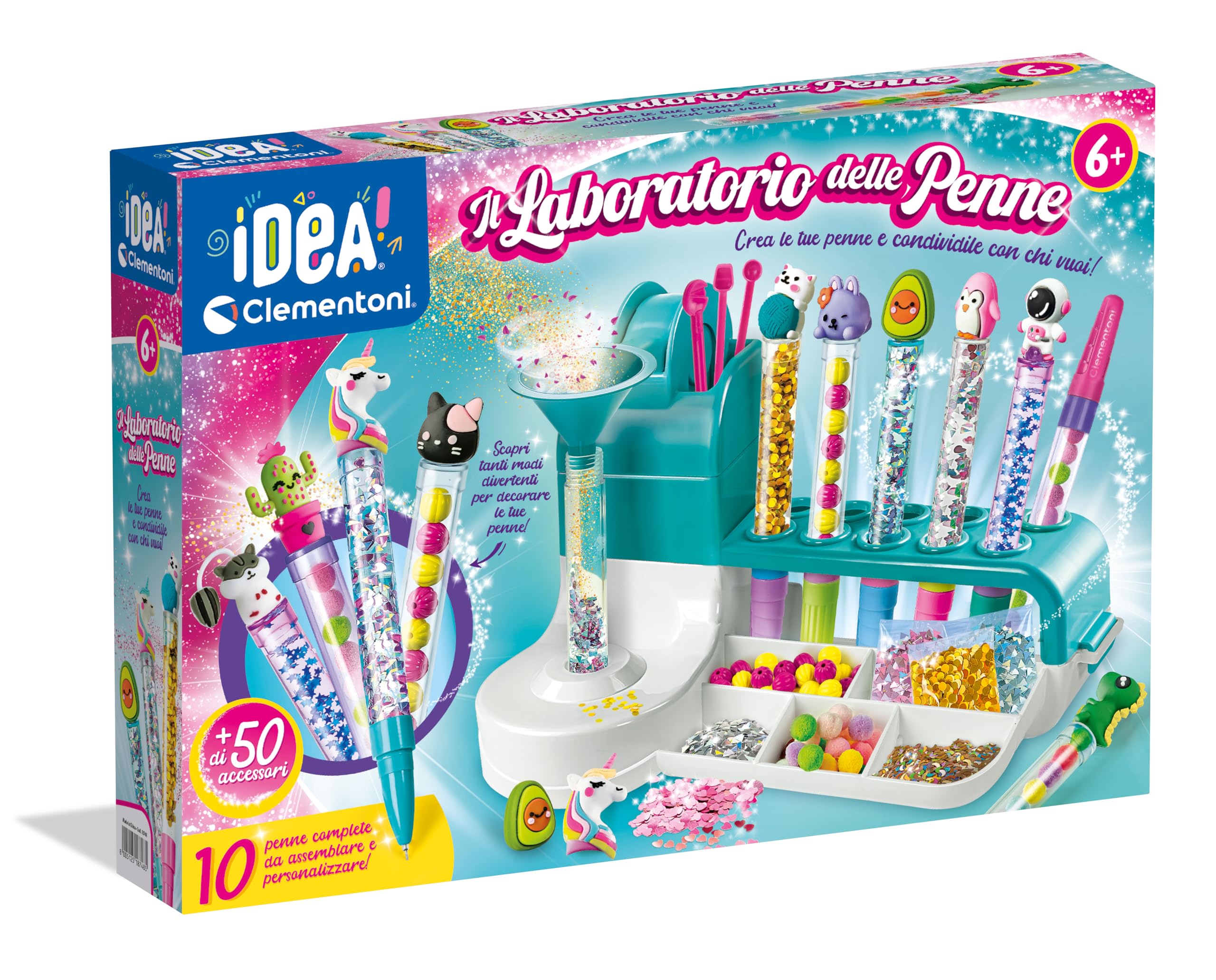 Clementoni - Laboratorio delle Penne Ideale per Bambini Creativi 6 Anni - Made in Italy